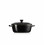 OVAAL STOOFPOTJE 12CM EBBEN ZWART MINI LE CREUSET AARDEWERK COCOTTE