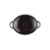 OVAAL STOOFPOTJE 12CM EBBEN ZWART MINI LE CREUSET AARDEWERK COCOTTE