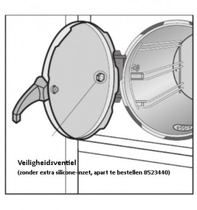 VEILIGHEIDSVENTIEL MIELE STEAMER SCHROEF MET DICHTING OVERDRUK DGD