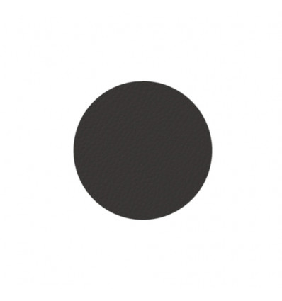 4 GLASONDERZETTERS 10CM ZWART COASTERS LEDERLOOK