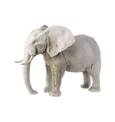 DECORATIE: OLIFANT GRIJS 40x26xh31cm AARDEWERK