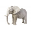 DECORATIE: OLIFANT GRIJS 40x26xh31cm AARDEWERK