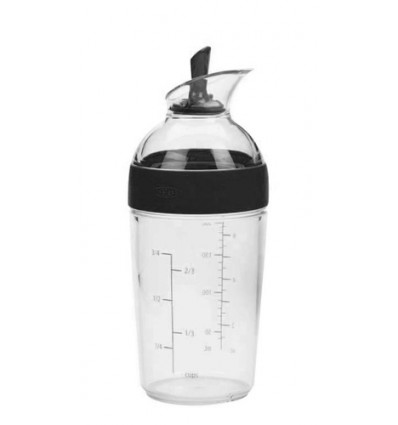 VINAIGRETTE DRESSING SHAKER 250ML ZWART OXO