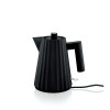 WATERKOKER ALESSI 1LITER ZWART PLISSE