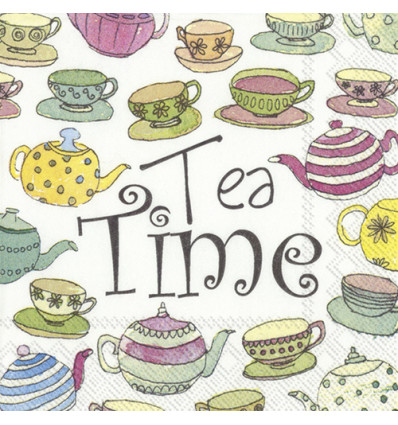 20 SERVETTEN 25x25cm ENGLISH AFTERNOON TEA IHR