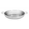 BRAADPAN 28CM MET 2 GREPEN MULTIFUNCTION met dichtgelegde rand