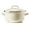 KOOKPOT 22CM EMAIL OUD WIT BK DUTCH OVEN STOOFPOT 3.3L CREAM