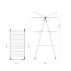 DROOGTOREN 23M WIT BRABANTIA 3 HOOGTES