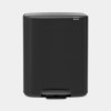 BO PEDAALEMMER 60L MAT ZWART M VUILBAK 60LITER MATT BLACK