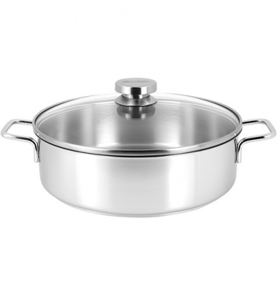 LAGE KOOKPOT 28CM APOLLO MET GLASDEKSEL