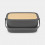 BROODTROMMEL NIC DARK GREY GRIJS MET HOUTEN DEKSEL