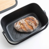 BROODTROMMEL NIC DARK GREY GRIJS MET HOUTEN DEKSEL