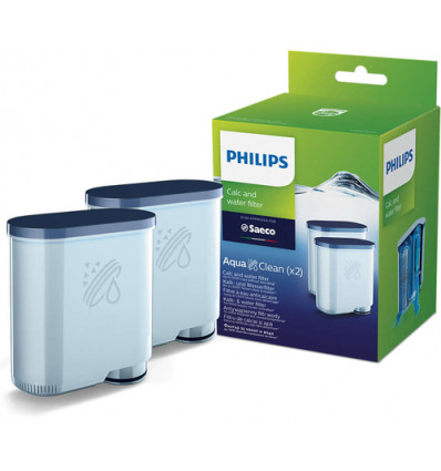 WATERFILTER 2STUKS AQUACLEAN ESPRESSO SAECO PHILIPS CA6903/22