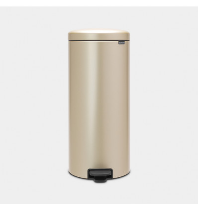 PEDAALEMMER 30L NEWICON CHAMPAGNE GOLD G soepele,stille en geurdichte sluiting