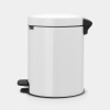 PEDAALEMMER 5L NEWICON WIT ZBE met metalen binnenemmer