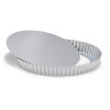 TAARTVORM 28CM GEKARTELD MET LOSSE BODEM SILVER-TOP PATISSE