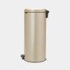 PEDAALEMMER 30L NEWICON CHAMPAGNE GOLD G soepele,stille en geurdichte sluiting