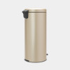 PEDAALEMMER 30L NEWICON CHAMPAGNE GOLD G soepele,stille en geurdichte sluiting