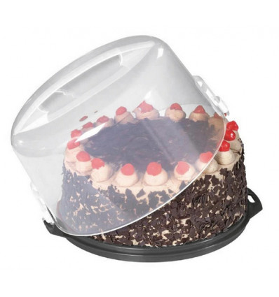 TAARTDOOS ROND HOOG ALPHA XL H20xD32cm GEBAKSTOLP