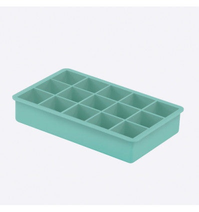 IJSBLOKJESVORM CUBE SILICONE BLAUW DOTZ KUBUS 3.3x3.3x3.3cm