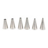 SET 6 INOX SPUITMONDJES effen