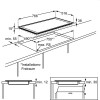 INBOUWKOOKPLAAT HK854870XB AEG 77CM Plaatsing: +65 euro