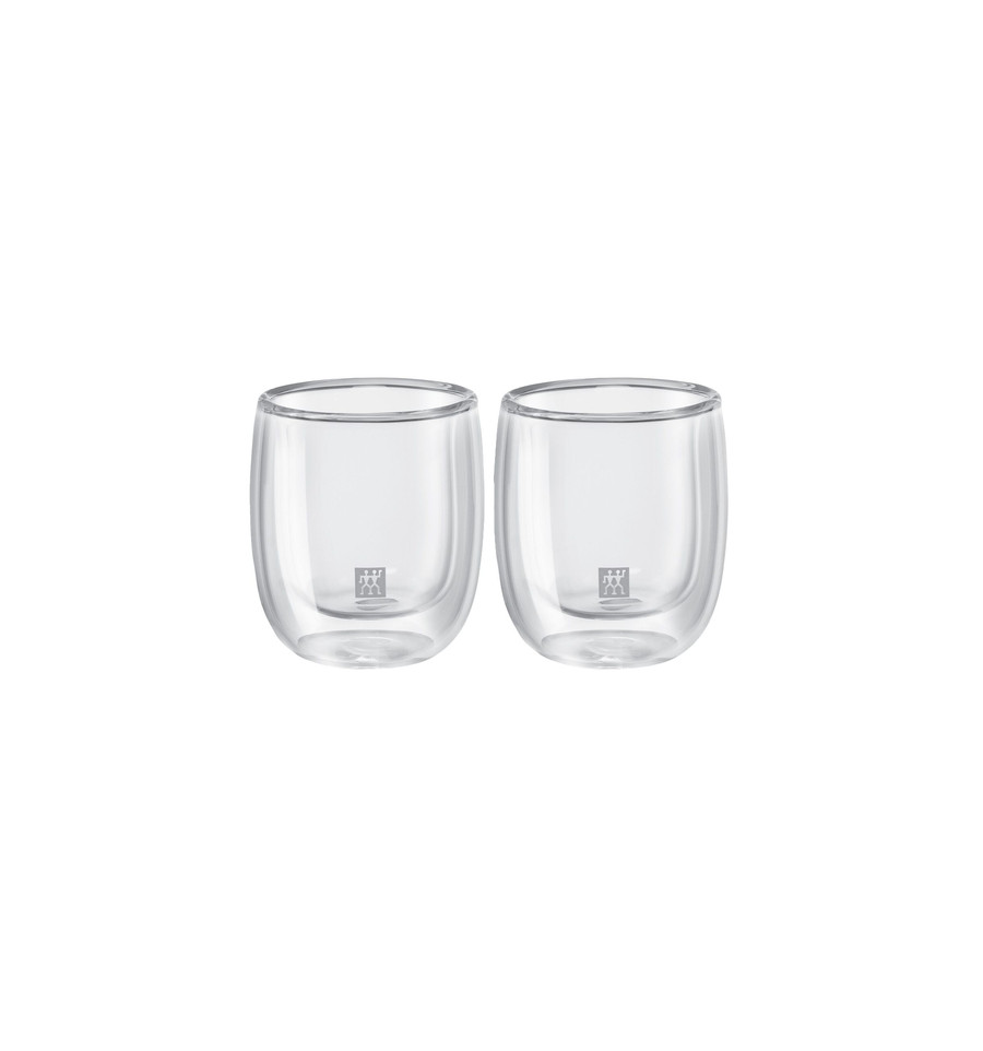 Discreet voor niveau 2 DUBBELWANDIGE GLAZEN 8CL ESPRESSO SORRENTO ZWILLING - Willems