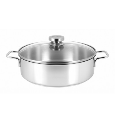 LAGE KOOKPOT 24CM APOLLO MET GLASDEKSEL