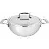 SUDDERPOT 28CM 4.8L SILVER MET DEKSEL DUBBELWANDIG
