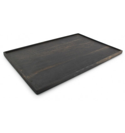 SERVEERPLANK HOUT 45x30cm ZWART RURAL ACACIAHOUT SP