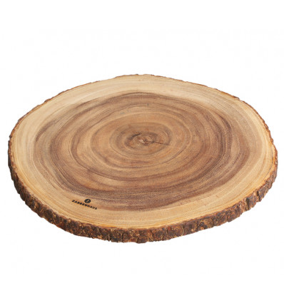 SERVEERPLANK HOUT RONDE SCHIJF 45CM ACACIA ZASSENHAUS