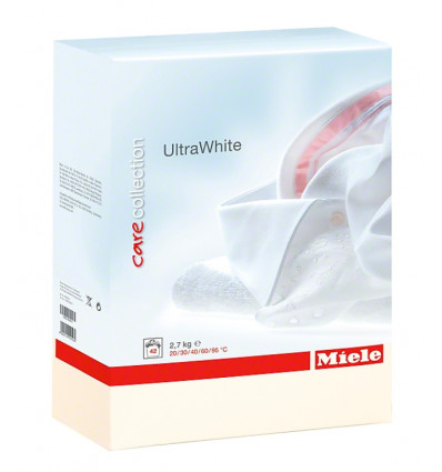 2,7KG WASPOEDER ULTRAWHITE MIELE wit,licht en kleurecht was (42 wasbeurt)