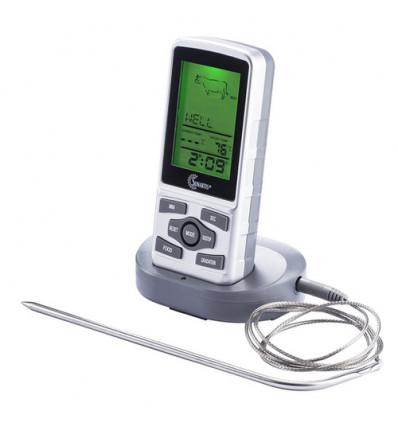 VLEESTHERMOMETER DRAADLOOS MET TIMER IDEAAL VOOR BARBECUE ME-316