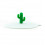 GLASDEKSEL D11cm SILICONE CACTUS DOTZ