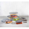 LUNCHBOX MET BESTEK TRITAN ANTRACIET 24x15.2x8.8cm