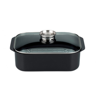 OVENSCHOTEL GIETALU PURE TREND 40x25CM MET DEKSEL ALLE VUREN