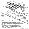 GASKOOKPLAAT PGP6B5B90 BOSCH INOX meeneemprijs, levering +50 euro