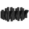KAPSTOK PICKET RAIL ZWART HOUT