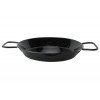 PAELLAPAN 20CM ZWART EMAIL GAS/BARBECUE niet geschikt voor electro D26x21xH3cm