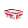 VERSHOUDDOOS CLIP & CLOSE GLAS 450ML RECHTHOEKIG EMSA