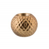 THEELICHTHOUDER KERAMIEK BRASS DIAMOND D11xH8.8cm