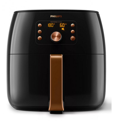 AIRFRYER HD9867 PHILIPS FRITEX ZWART GOLD XXL met Smart Sensing 1.4KG