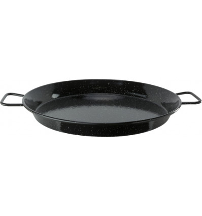 PAELLAPAN 50CM ZWART EMAIL GAS/BARBECUE niet geschikt voor electro D64x51xH6cm