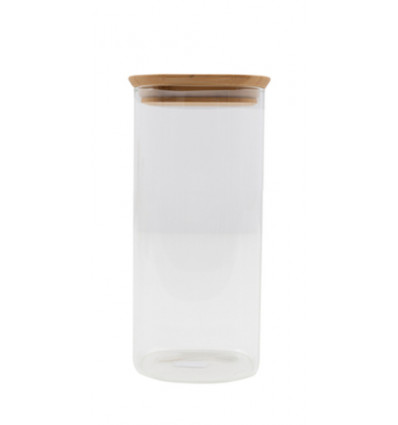 VOORRAADPOT GLAS 1.4L BAMBOE DEKSEL