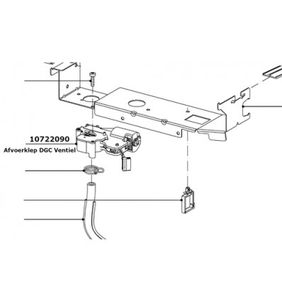 AFVOERKLEP MIELE DGC VENTIEL STOOMOPWEKKER DGC7340 DGC7440 DGC7460 DGC7840