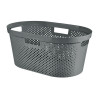 WASMAND INFINITY RECYCLED DOTS DON GRIJS 40L CURVER 58.5x38xH26.5cm