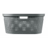 WASMAND INFINITY RECYCLED DOTS DON GRIJS 40L CURVER 58.5x38xH26.5cm