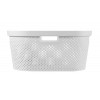 WASMAND INFINITY RECYCLED DOTS WIT 40L CURVER 58.5x38xH26.5cm