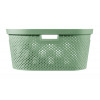 WASMAND INFINITY RECYCLED DOTS GROEN 40L CURVER 58.5x38xH26.5cm