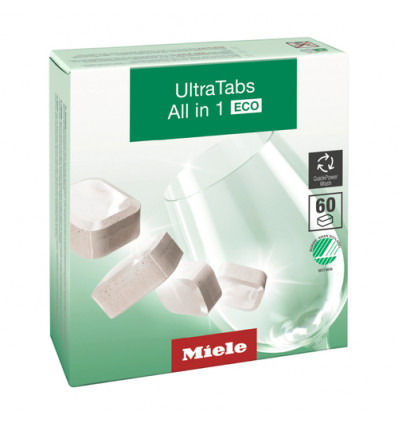 60 AFWASTABLETTEN ALLIN1 ECO MIELE ULTRATABS